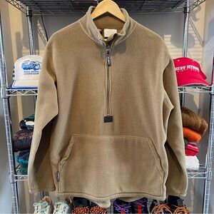 Peckham USMC Polartec Fleece 1/2 Zip Pullover Coyote Brown Mens Size Medium